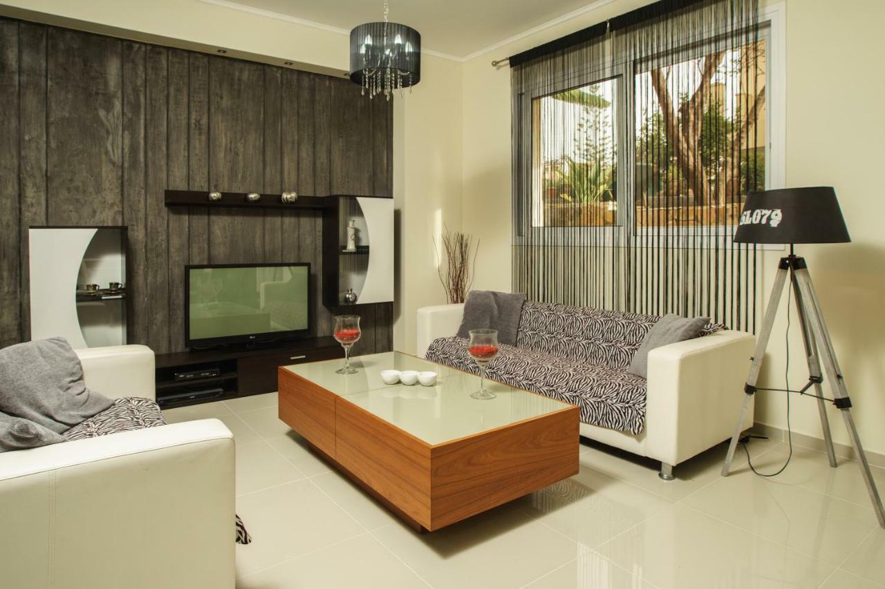 Glaros Beach Apartment Kato Daratso Ngoại thất bức ảnh